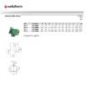 Back Plate Elbow Female PP-R.Brass – SDR 6 (Green) 1 Wefatherm Back Plate Elbow Female PP-R/Brass – SDR 6 (Green)