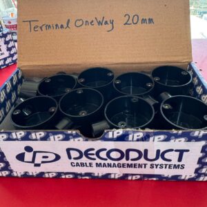 Decoduct Terminal One Way Circular Junction Box – Black 3 Decoduct Terminal One Way Circular Junction Box – Black