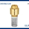 Double Lin 16 Bar Brass Foot Valve (LL5019) – 1/2" to 4"