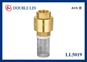 Double Lin 16 Bar Brass Foot Valve (LL5019) – 1/2" to 4"