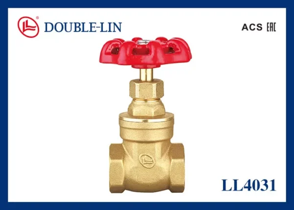Double Lin Brass Gate Valve with Cast Iron Handle (LL4031) 1 Double Lin Brass Gate Valve with Cast Iron Handle (LL4031)