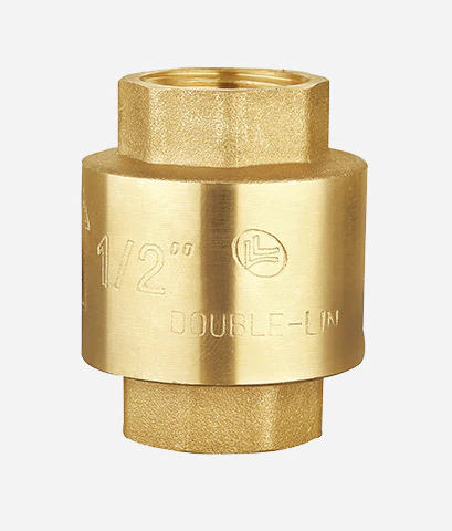 Double Lin Vertical Non-Return Valve (LL5001A) – Brass Spring Check Valve