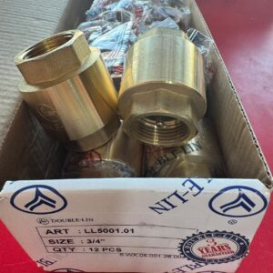 Double Lin Vertical Non-Return Valve (LL5001A) – Brass Spring Check Valve