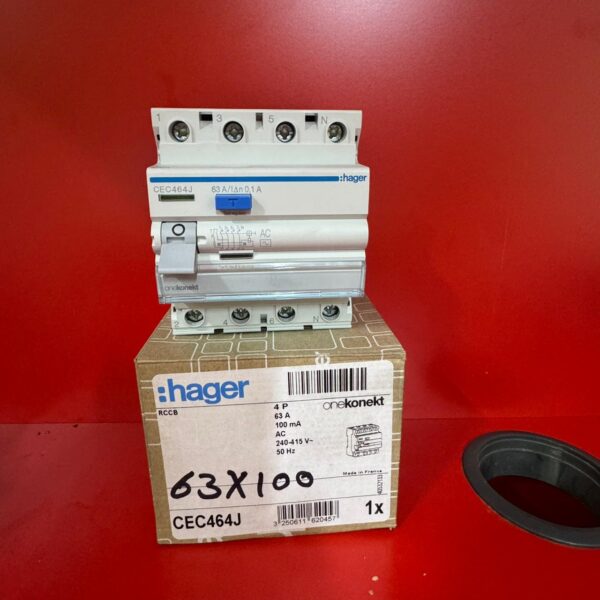 RCCB 4P AC Class 100mA – 25A 40A 63A (CEC Series) 1 RCCB 4P AC Class 100mA – 25A / 40A / 63A (CEC Series)