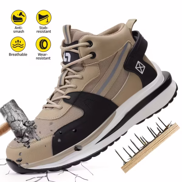SIPRO Safety Shoes SI 58725 – Light Brown 2 SIPRO Safety Shoes SI 58725 – Light Brown