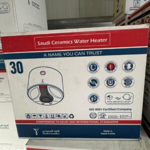 Saudi Heater 30 L 1 Saudi Ceramics FAT 30L Vertical – 1200W Electrical Water Heater