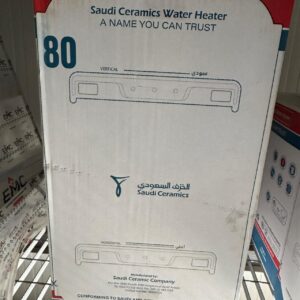 Saudi Heater 80 L Horizental 1 Saudi Ceramics 80L Horizontal – 1200W Electric Water Heater