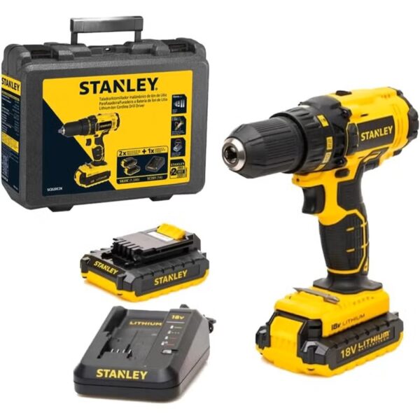 Stanley 18V Li-Ion Cordless Drill Driver – SCD20S2K 5 Stanley 18V Li-Ion Cordless Drill Driver – SCD20S2K