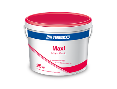 Terraco Maxi Acrylic Mastic – Crack Repair & Joint Filler – White.Grey 1 Terraco Maxi Acrylic Mastic – Crack Repair & Joint Filler – White / Grey