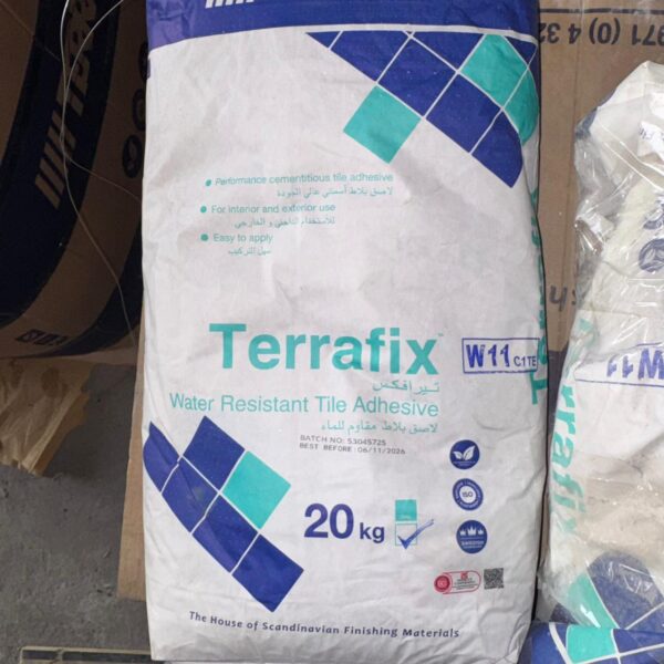 Terraco Terrafix W11-C1TE Water Resistant Tile Adhesive – 20kg