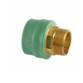 Transition Hexagon Male PP-R . Brass – SDR 6 (Green) 2 Wefatherm Transition Hexagon Male PP-R / Brass – SDR 6 (Green)