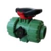 Wefatherm Double Union Ball Valve – Dual Block® PP-RCT, Female Ends, Green
