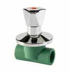 Wefatherm Stop Valve Concealed Assembly – Extended PP-R/Chrome Plated SDR 6 – Green