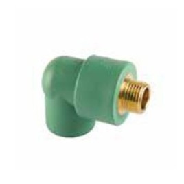 Wefatherm Transition Elbow 90° Male PP-R.Brass SDR 6 – Green 2 Wefatherm Transition Elbow 90° Male PP-R/Brass SDR 6 – Green