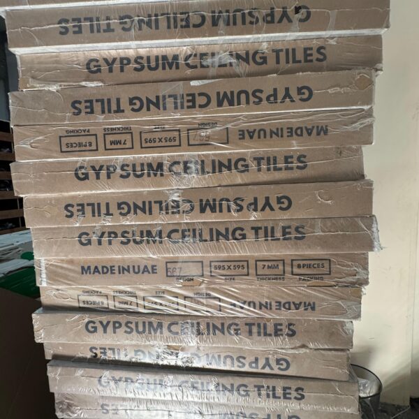 Gypsum Ceiling Tile 600 × 600 × 7 mm (Acoustic Type) 2 Gypsum Ceiling Tile 600 × 600 × 7 mm (Acoustic Type)