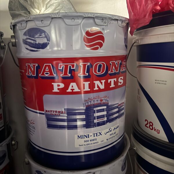 National Paints Minitex Textured Coating – White, 3.6L & 18L 1 National Paints Minitex Textured Coating – White, 3.6L & 18L