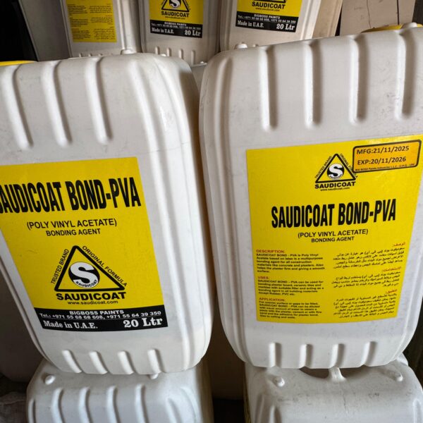 SAUDICOAT BOND-PVA (Poly Vinyl Acetate) Bonding Agent – 20 Ltr