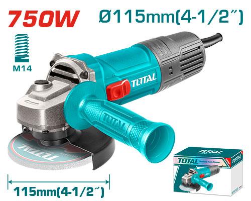 Total 750W Angle Grinder 115mm - TG10711556 2 Total 750W Angle Grinder 115mm - TG10711556