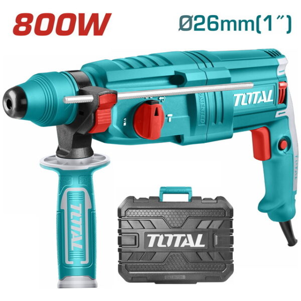 Total 800W SDS-Plus Rotary Hammer 26mm - TH308268 1 Total 800W SDS-Plus Rotary Hammer 26mm - TH308268