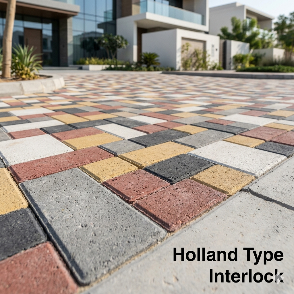 Interlock Holland Type – Concrete Paving Blocks – Pure Line Building ...